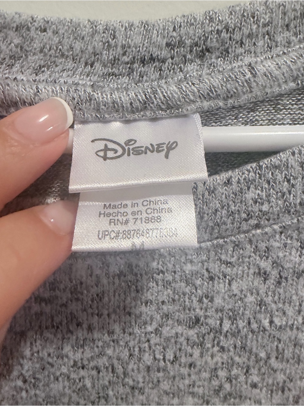 Disney Gray Crewneck Sweatshirt with Mickey & Minnie Graphic - Picture 5 of 7